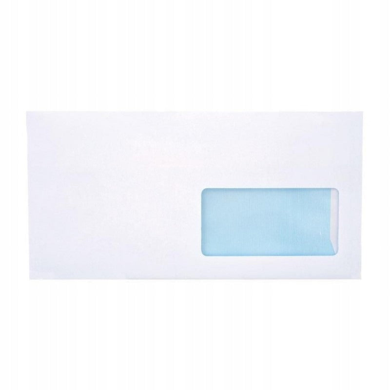 Envelope DL white 110 x 220 mm window right SK 100pcs