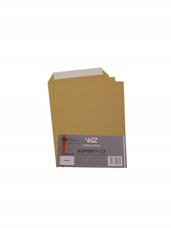 Envelope FOR SHIPMENTS Postal envelopes C5 Not Glued Color BROWN WZ F50