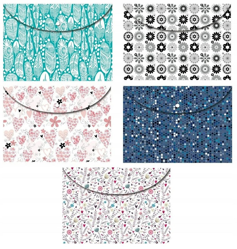 Envelope folder A4 decor Mix, Stil [COLLECTIVE x5]
