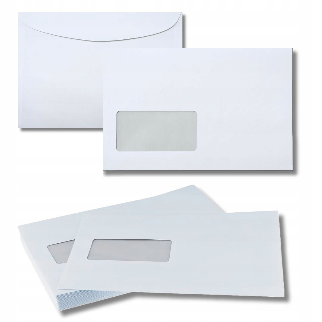 Envelope with Left Window Glued C5 162x229mm White 500 pcs.