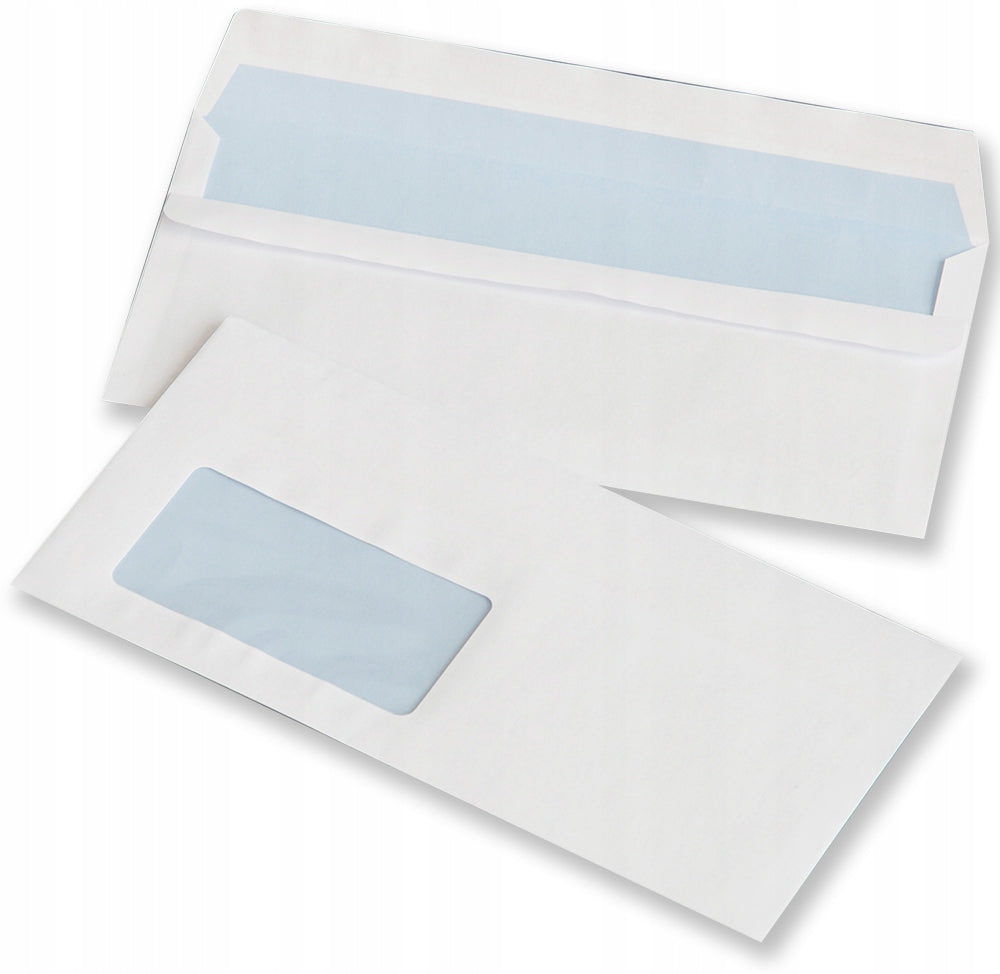 Envelope with left window DL (110 x 220 mm) white 1000 pcs.