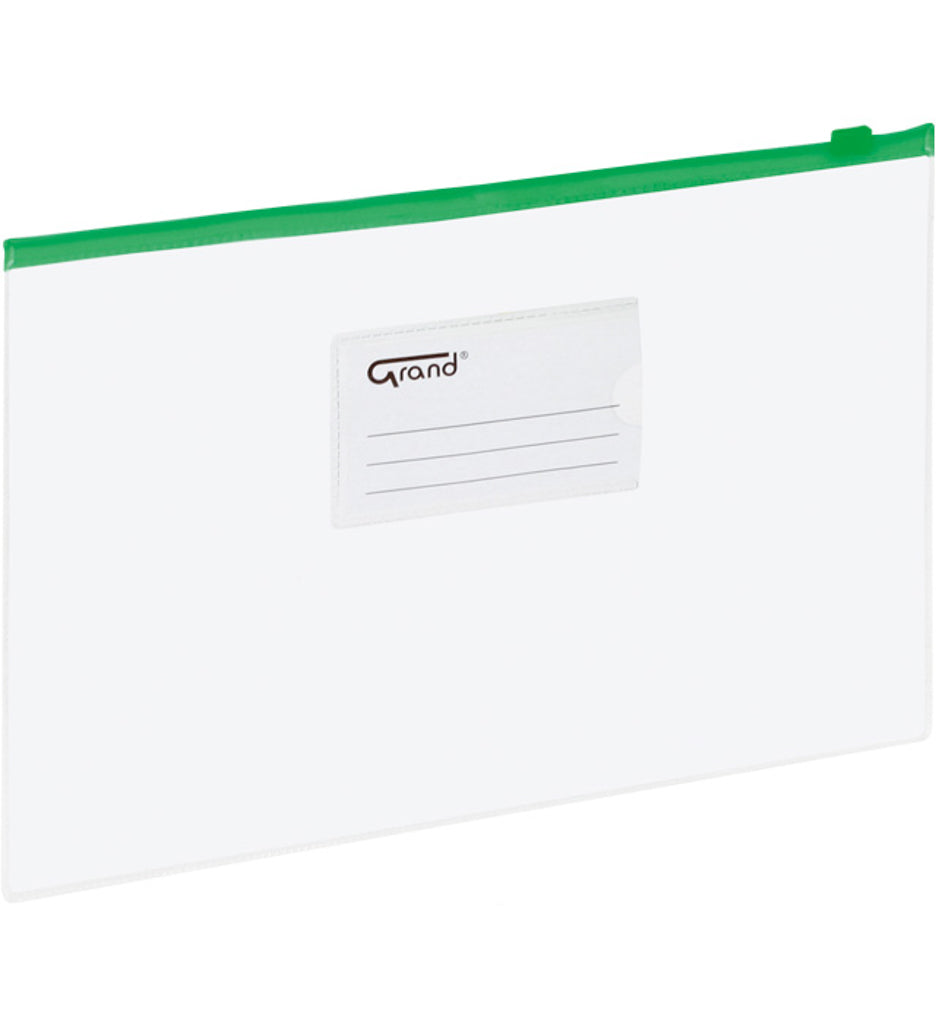 Envelope with string lock green A5 GRAND