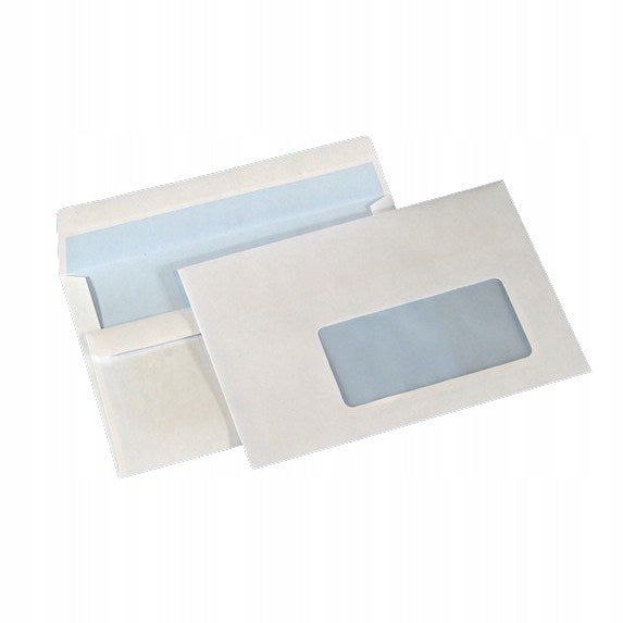 Envelope with window C6 SK WHITE with window