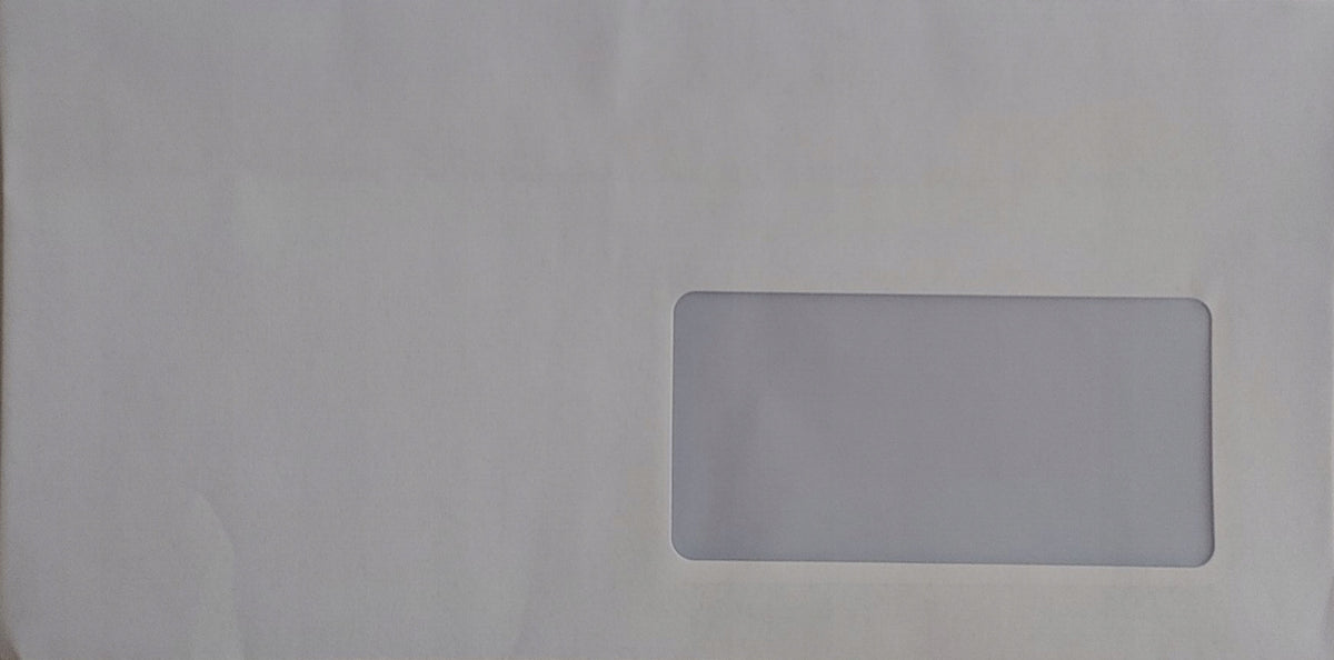 Envelope with window DL (110 x 220 mm) white pack - 25 pcs