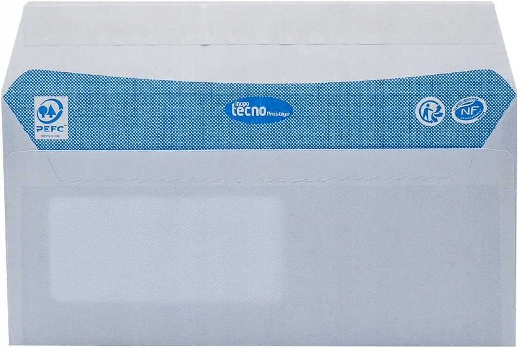 Envelope with window TECNO white