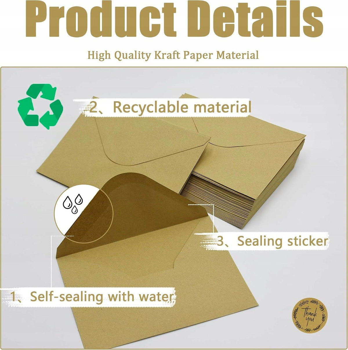 Envelope without window B6 (12,5 x 17,5 cm) brown Format other