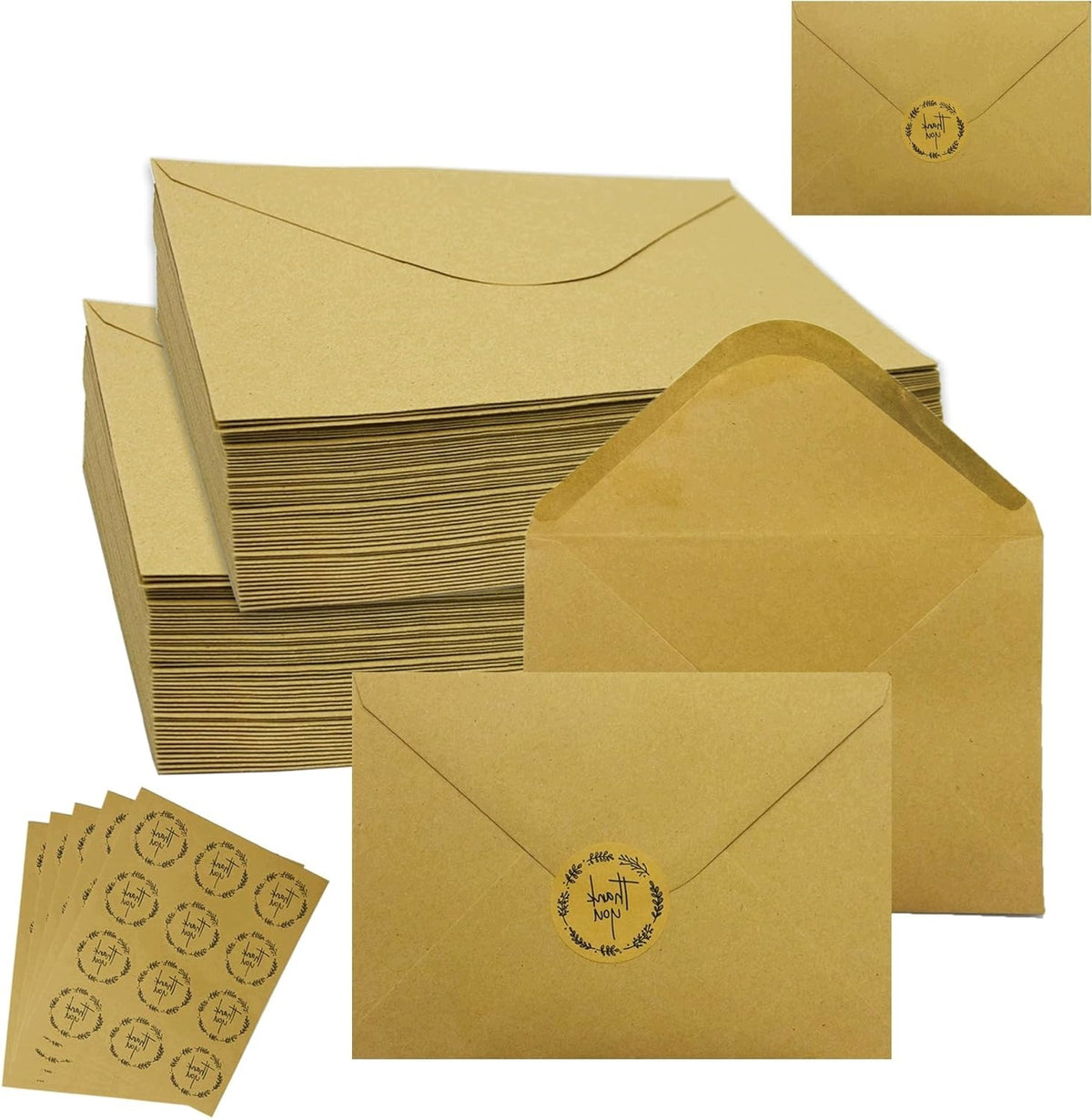 Envelope without window B6 (12,5 x 17,5 cm) brown