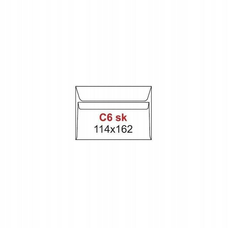 Envelope without window C6 (114x162 mm) white 100 pcs. Brand AG