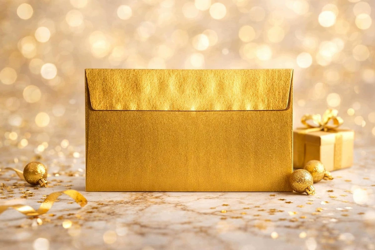Envelope without window DL (110 x 220 mm) gold
