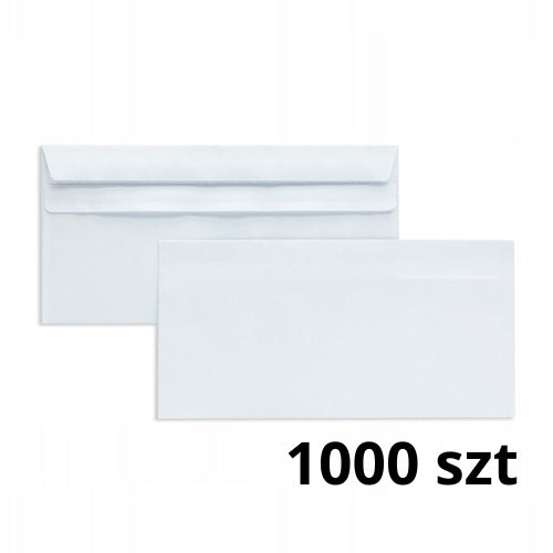 Envelopes for office letters for sending documents DL white 1000pcs BIUROPOL_PL