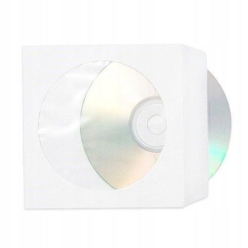 Envelopes on CD White with window 125x125mm WINDOW 100pcs