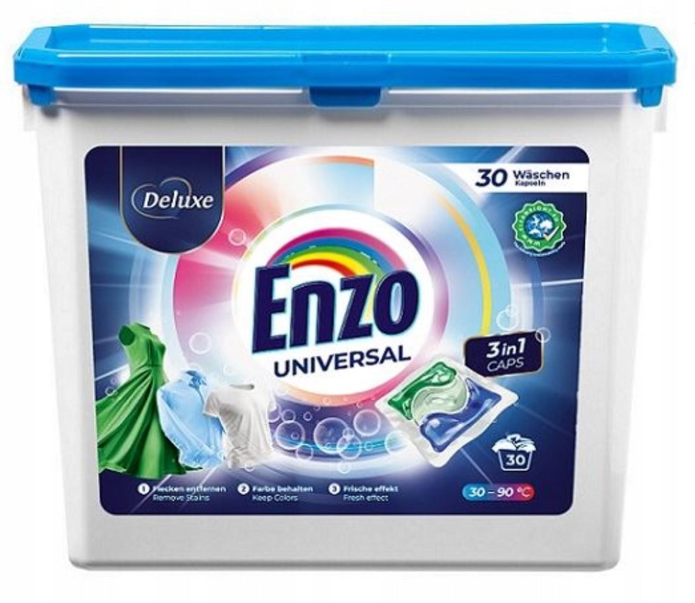 Enzo Deluxe 3in1 Washing Capsules Universal 30 Pieces