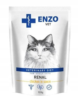 Enzo Vet Renal food for kidney problems with chicken for cats 100g