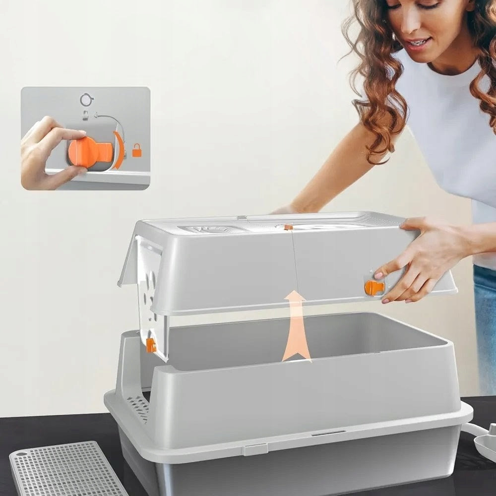 Eosarcu Stainless Steel Cat Cuvette, Large, Grey 60x40x39cm Brand no brand