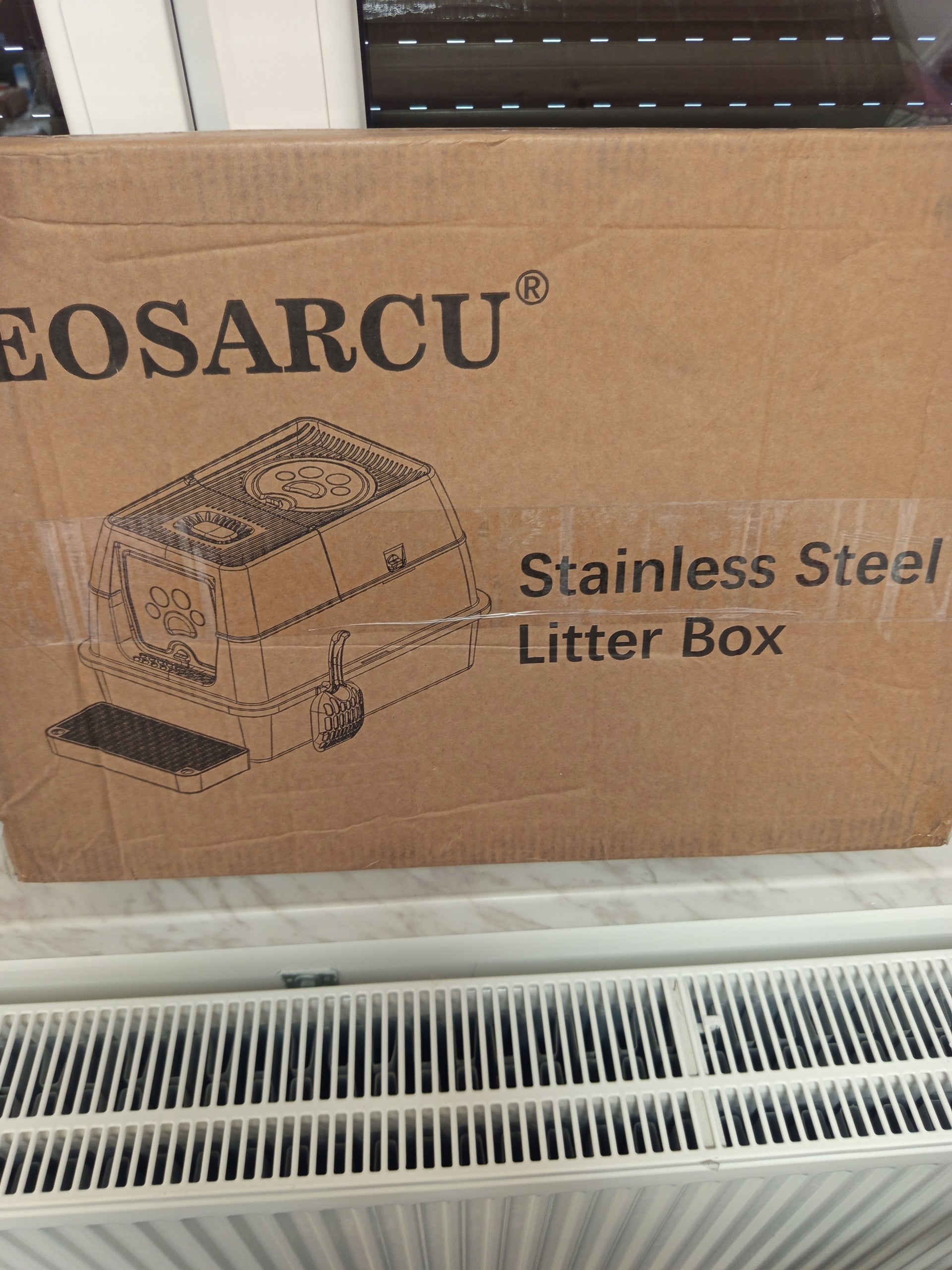 Eosarcu litter box closed 60 cm x 30 cm x 39 cm Brand no brand