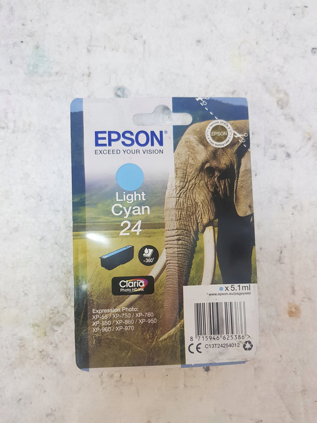 Epson 24 light cyan ink (C13T24254012)