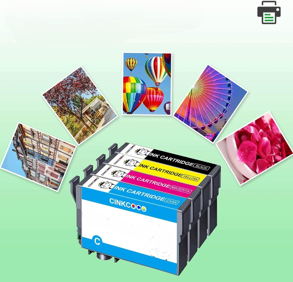 Epson 604XL Inks Replacements XP-2205 XP-3200 4 Colors Packaging status original