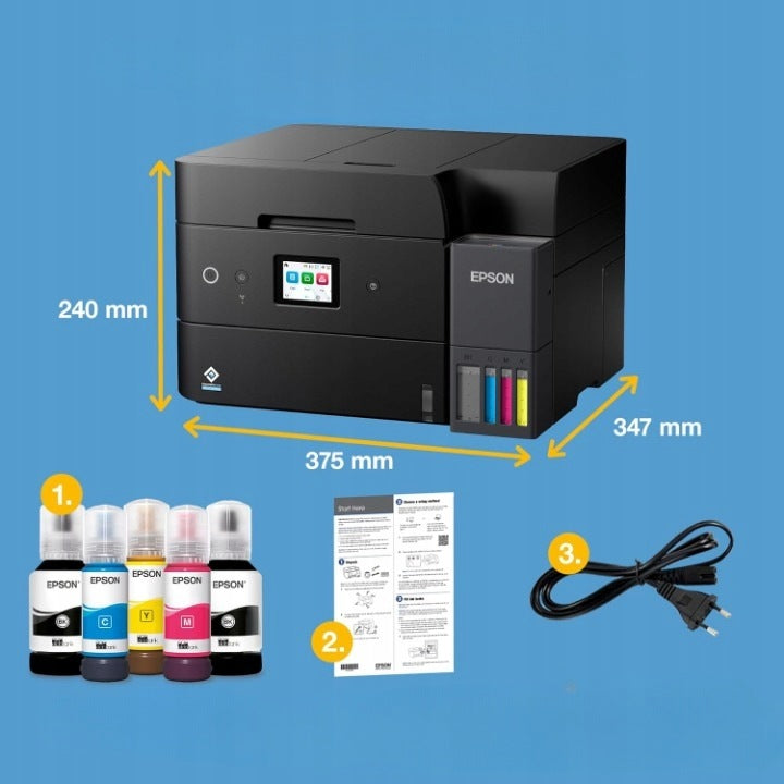 Epson EcoTank ET-4955 4in1 Printer ADF Wi-Fi Duplex Ink Set Packaging status original