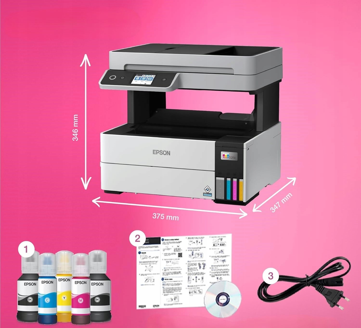 Epson EcoTank ET-5150 DIN-A4 multifunction WLAN inkjet printer new EAN (GTIN) 8715946689814