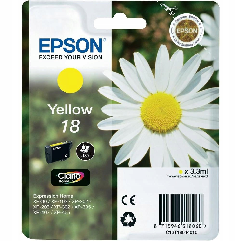 Epson T18044010 yellow ink for Expression Home XP-102
