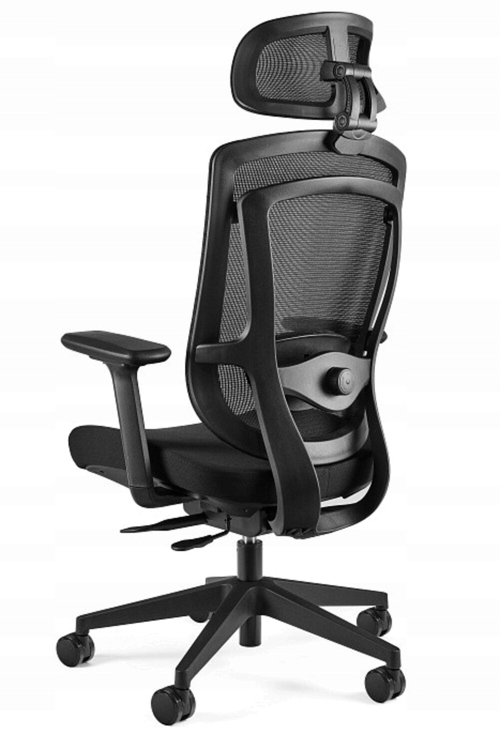 Ergoflex swivel chair black fabric/mesh ergonomics MEETS HEALTH AND SAFETY REQUIREMENTS Brand Unique