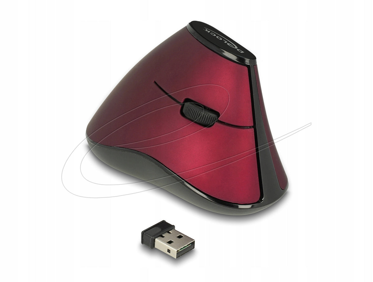 Ergonomic 5-button vertical optical mouse 2,4 GHz Delock 12528 Packaging status original