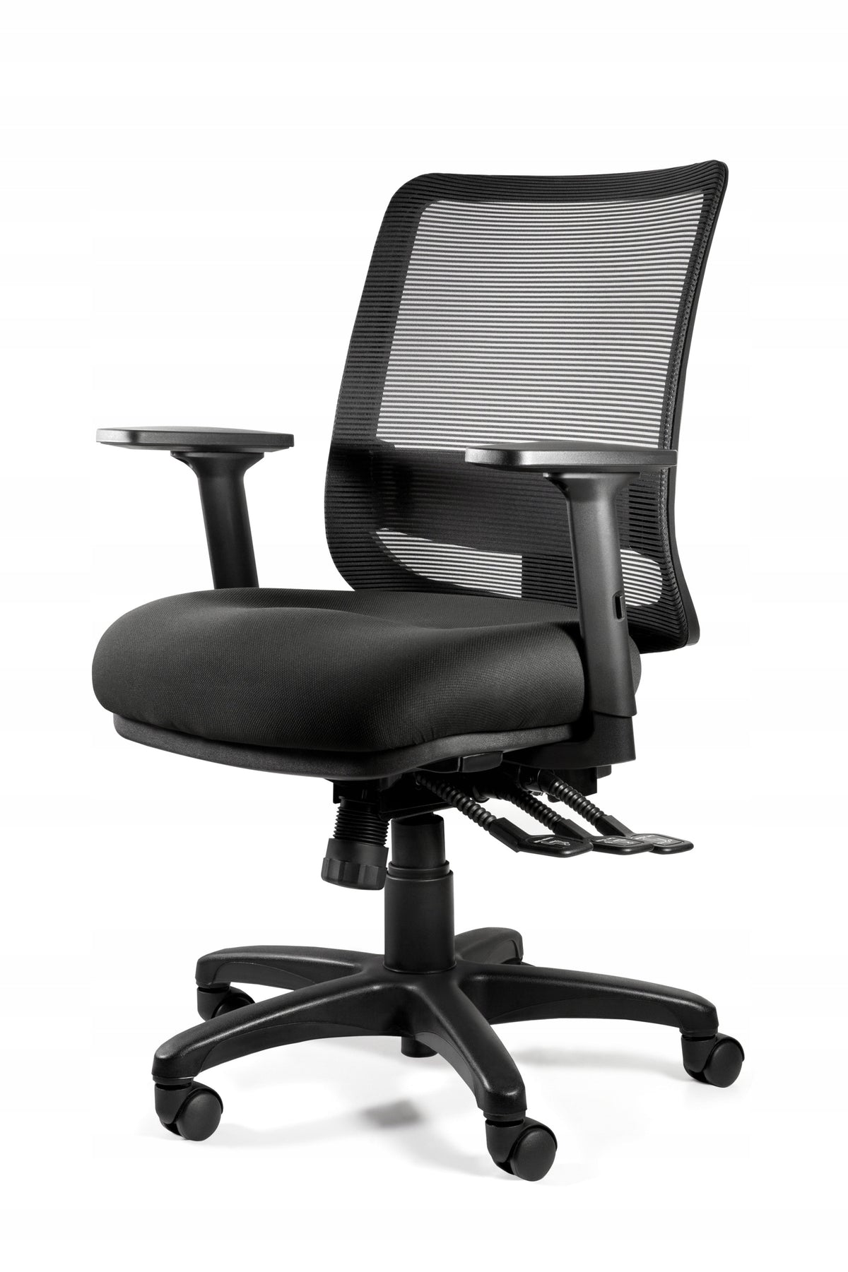 Ergonomic Armchair SAGA Plus M Black Swivel Office Adjustable Mesh Packaging status original