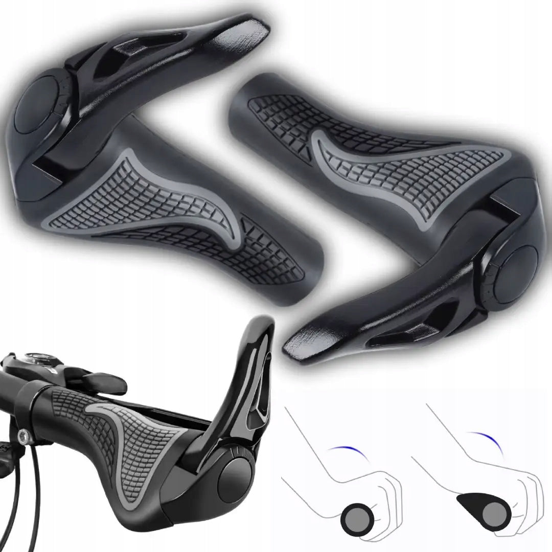 Ergonomic Bicycle Grips Non-Slip Grips with Horns Bicycle Handles