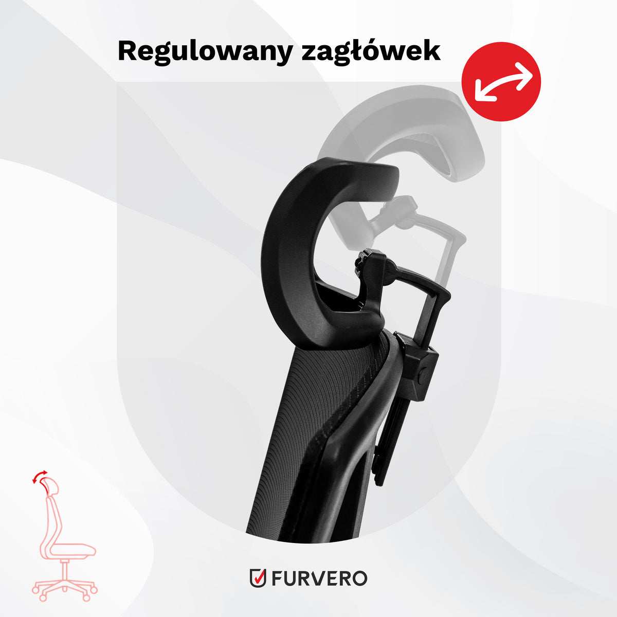 Ergonomic Chair FURVERO Swivel Office Adjustable Zenith Manufacturer code MTP006687