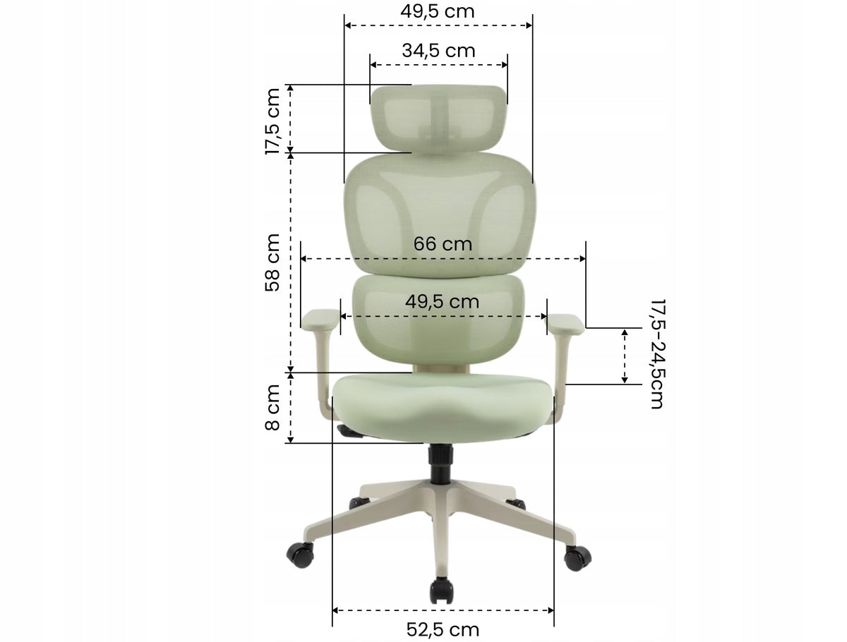 Ergonomic Chair Flexispot BS5 Cushion Cloud Apricot Footrest Packaging status original