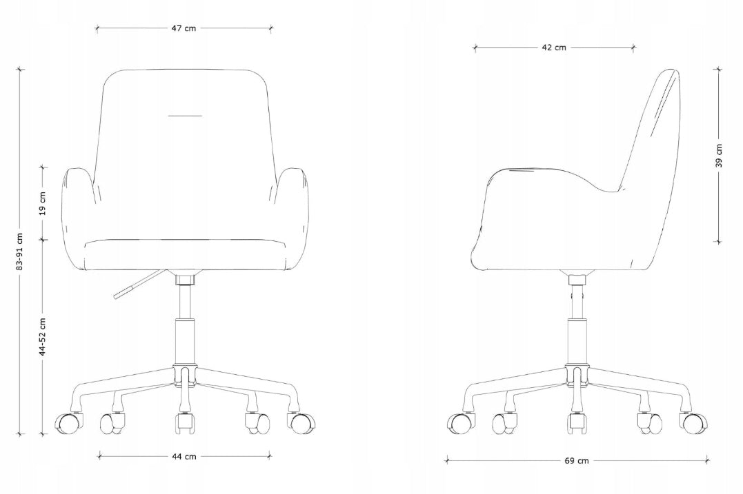 Ergonomic Chair NANCY Comfortable Office Adjustable Bucket Seat Medical device no