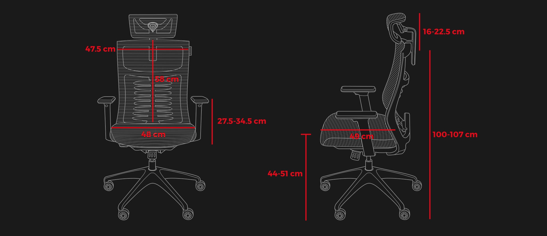 Ergonomic Gaming Chair GENESIS Astat 200 G2 Black NFG1943 Brand Genesis