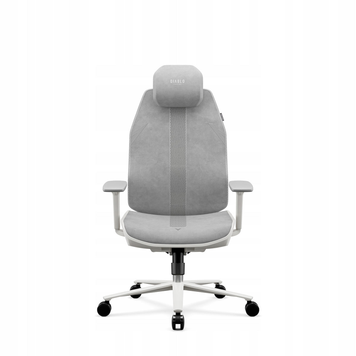 Ergonomic Light Grey Office Chair: Diablo V-Flash Light Grey Packaging status original