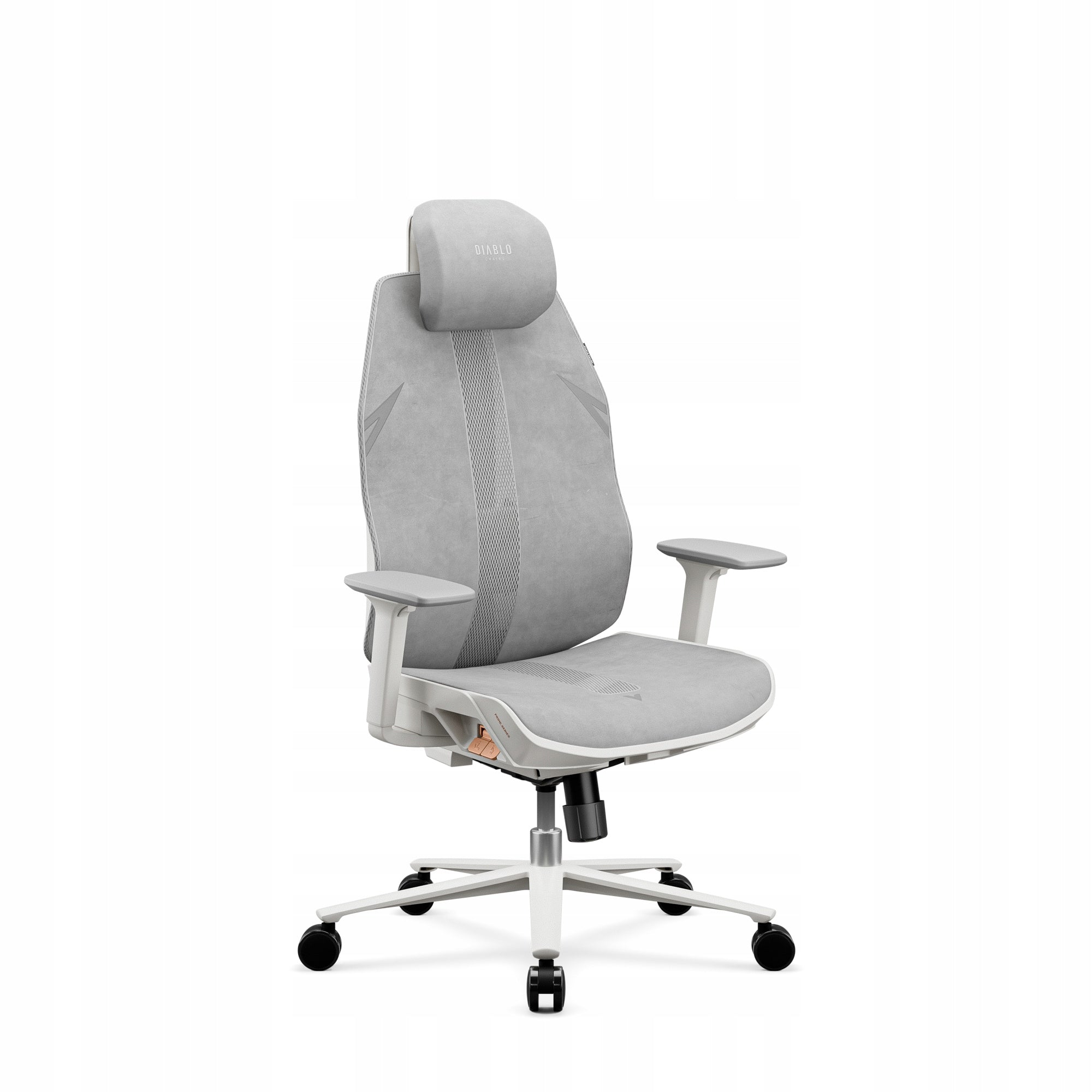 Ergonomic Light Grey Office Chair: Diablo V-Flash Light Grey