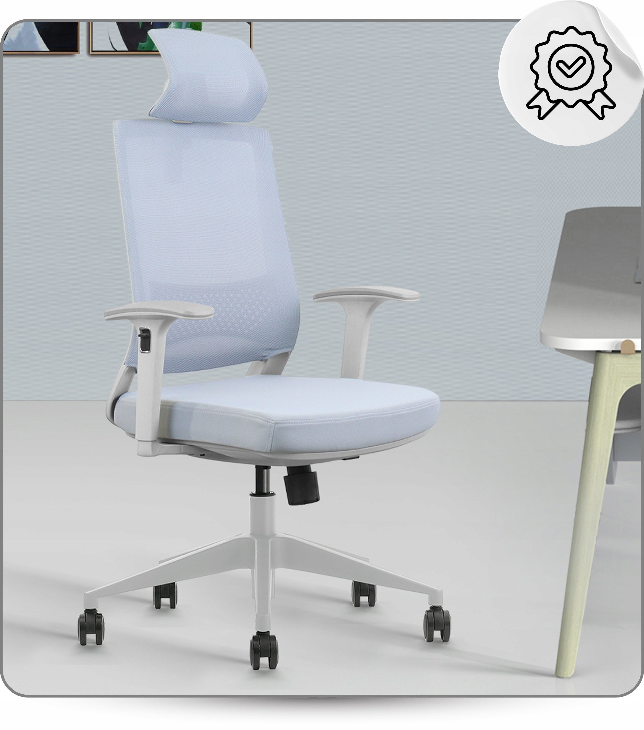 Ergonomic Office Chair Adjustable Material and Micro Mesh Packaging status original