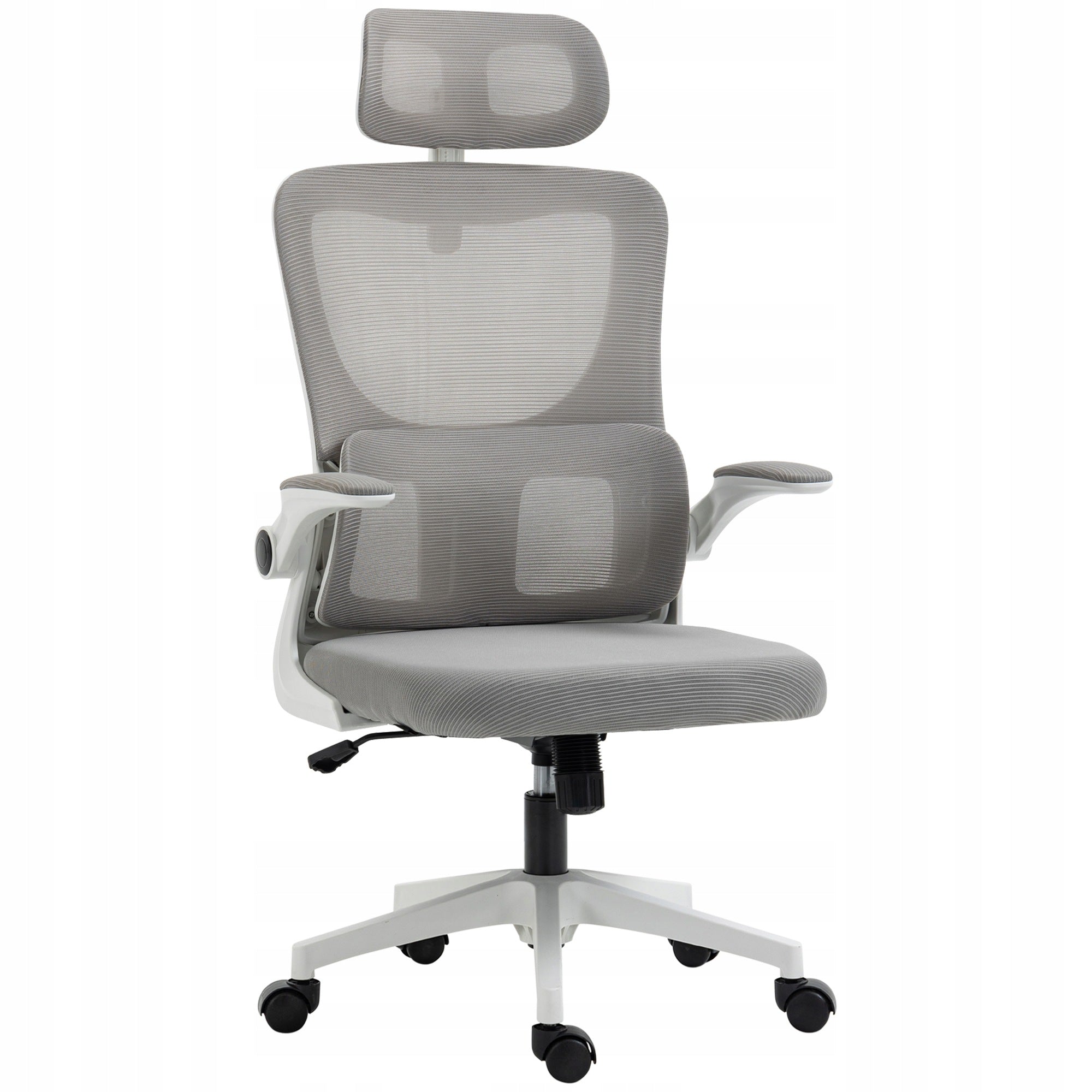 Ergonomic Office Chair, Height Adjustable, Grey, 60x59x122 cm, for Home Office