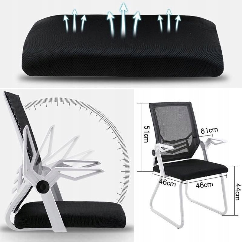 Ergonomic Office Chair, Mesh Conference Chair - Black Packaging status original