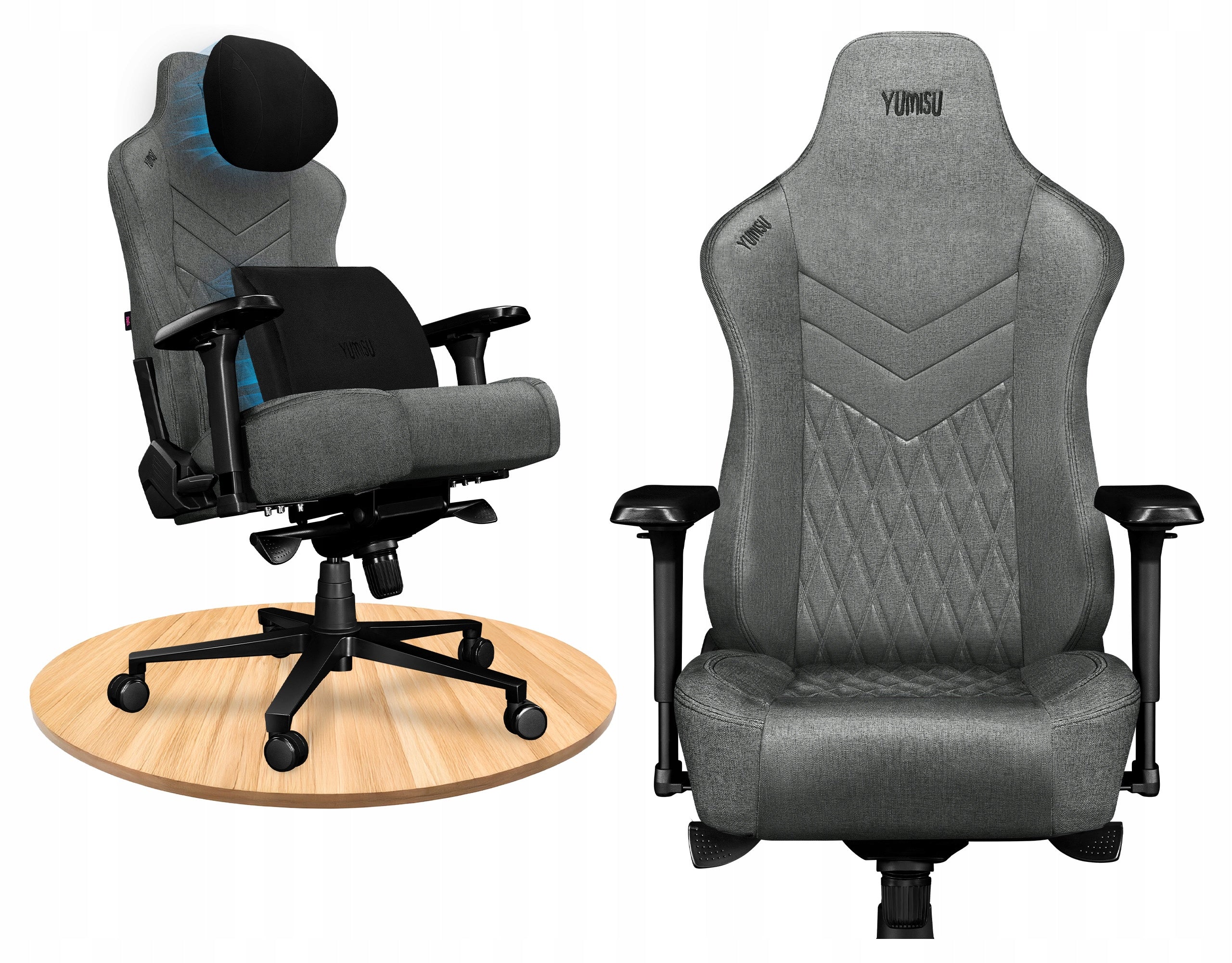Ergonomic Office Chair Rotary YUMISU 2053 Magnetic Material Grey