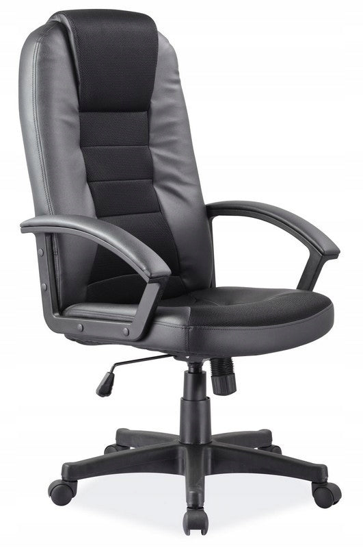 Ergonomic Office Chair Swivel Black Eco Leather Comfortable And Tilt SIGNAL