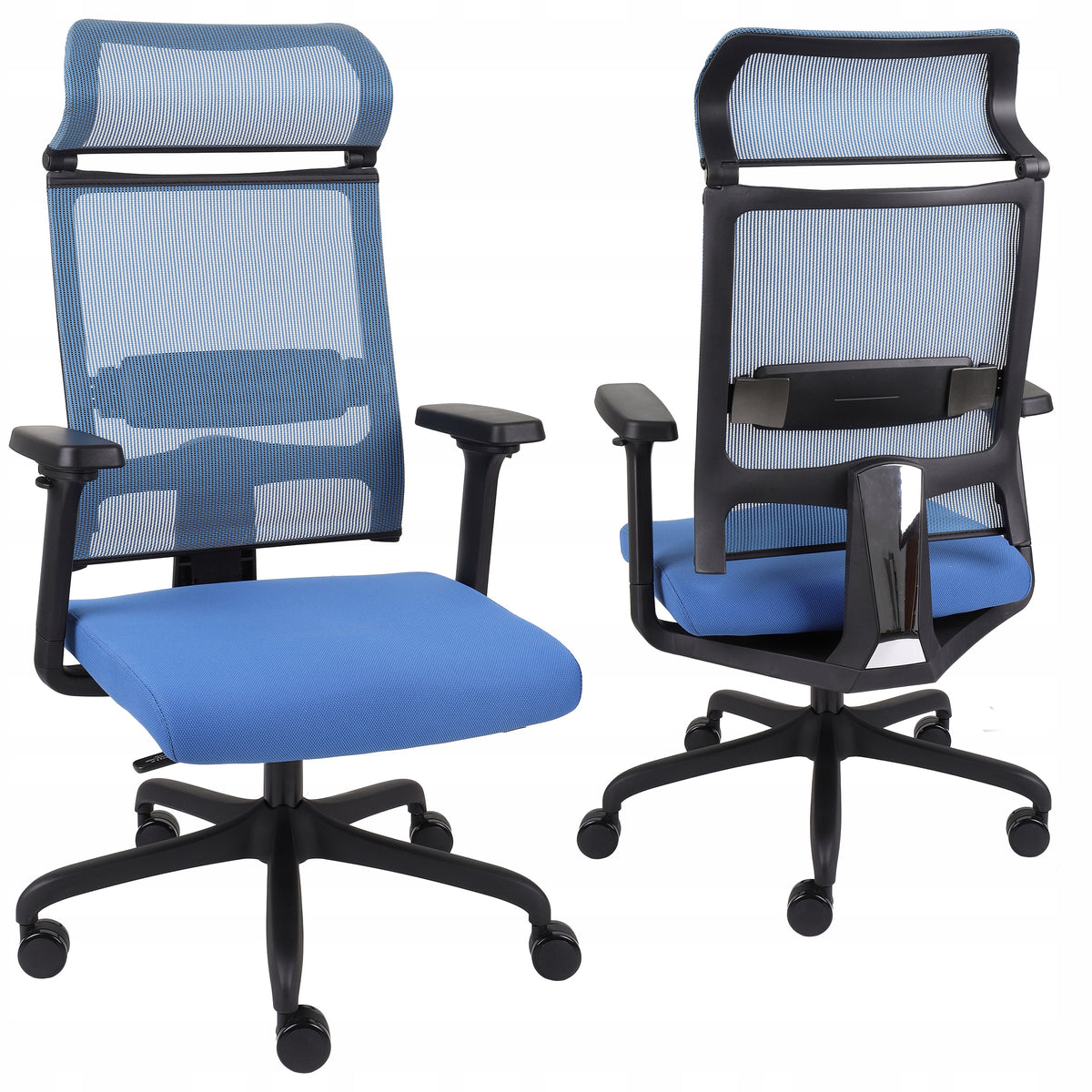 Ergonomic Office Chair Swivel Chair Ergofix Mesh Blue