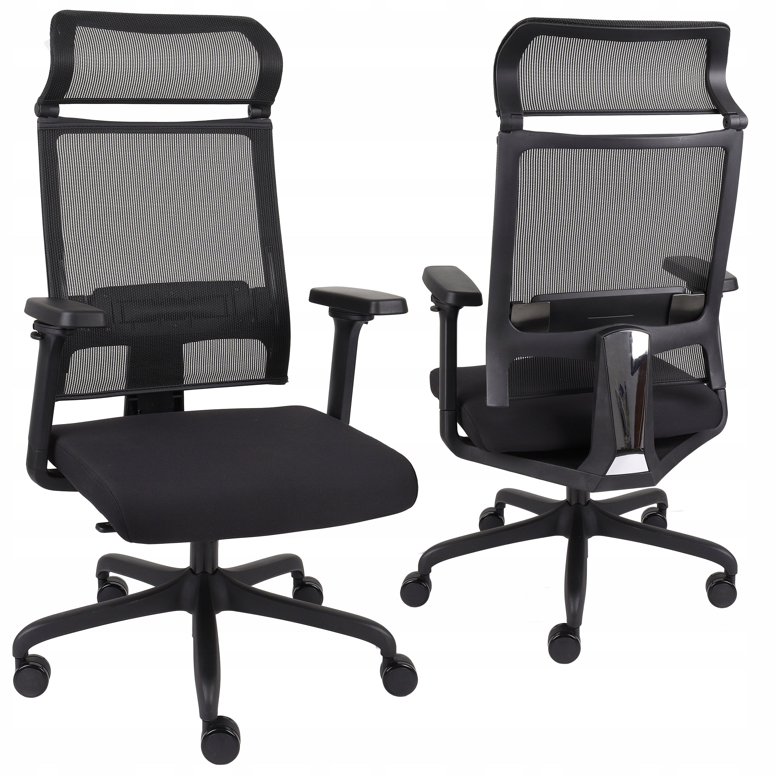 Ergonomic Office Chair Swivel Chair GROSPOL Ergofix Mesh Black