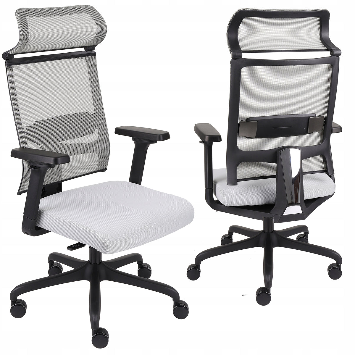 Ergonomic Office Chair Swivel Chair GROSPOL Ergofix Mesh Grey