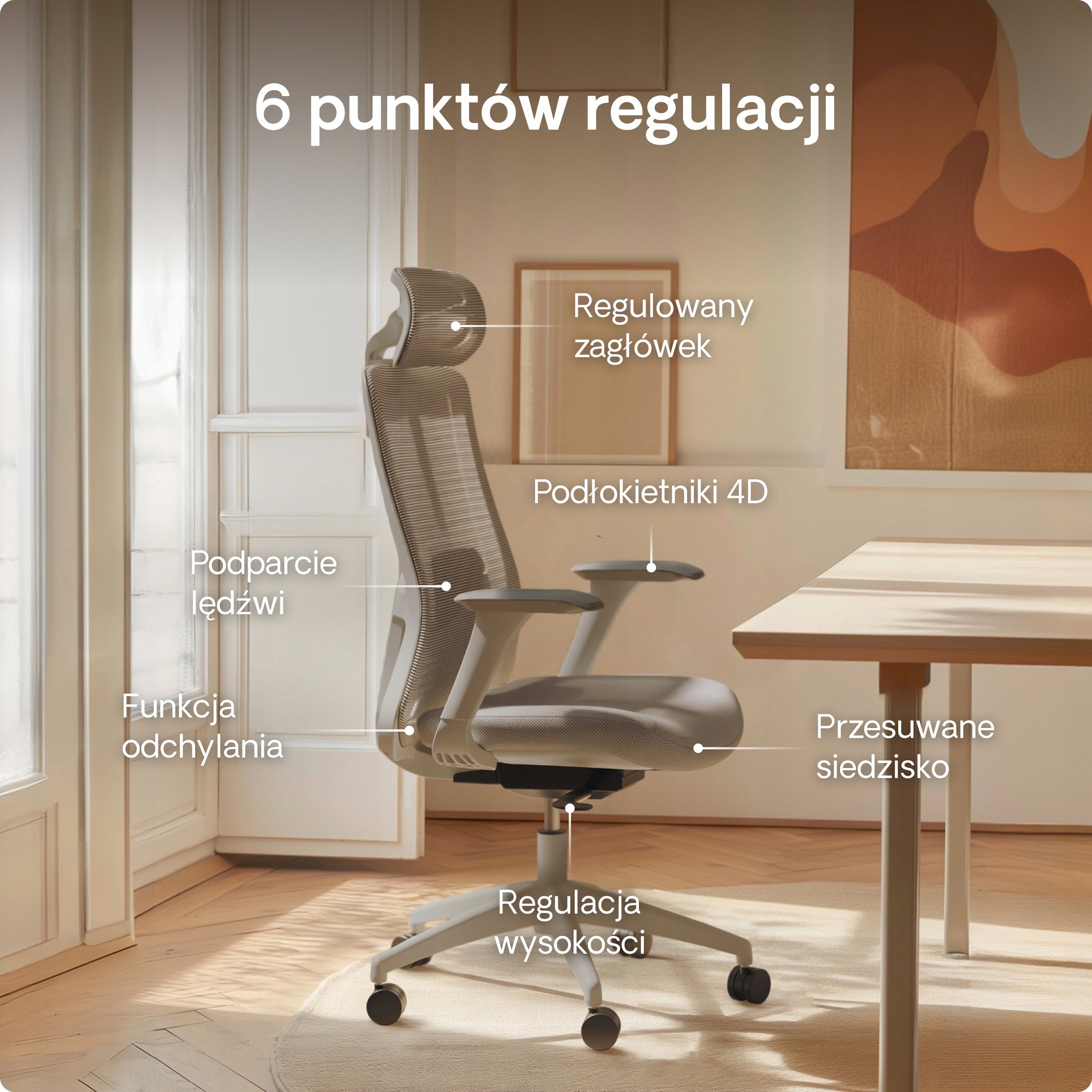Ergonomic Office Chair Swivel Chair SitOne Grey Medical device no