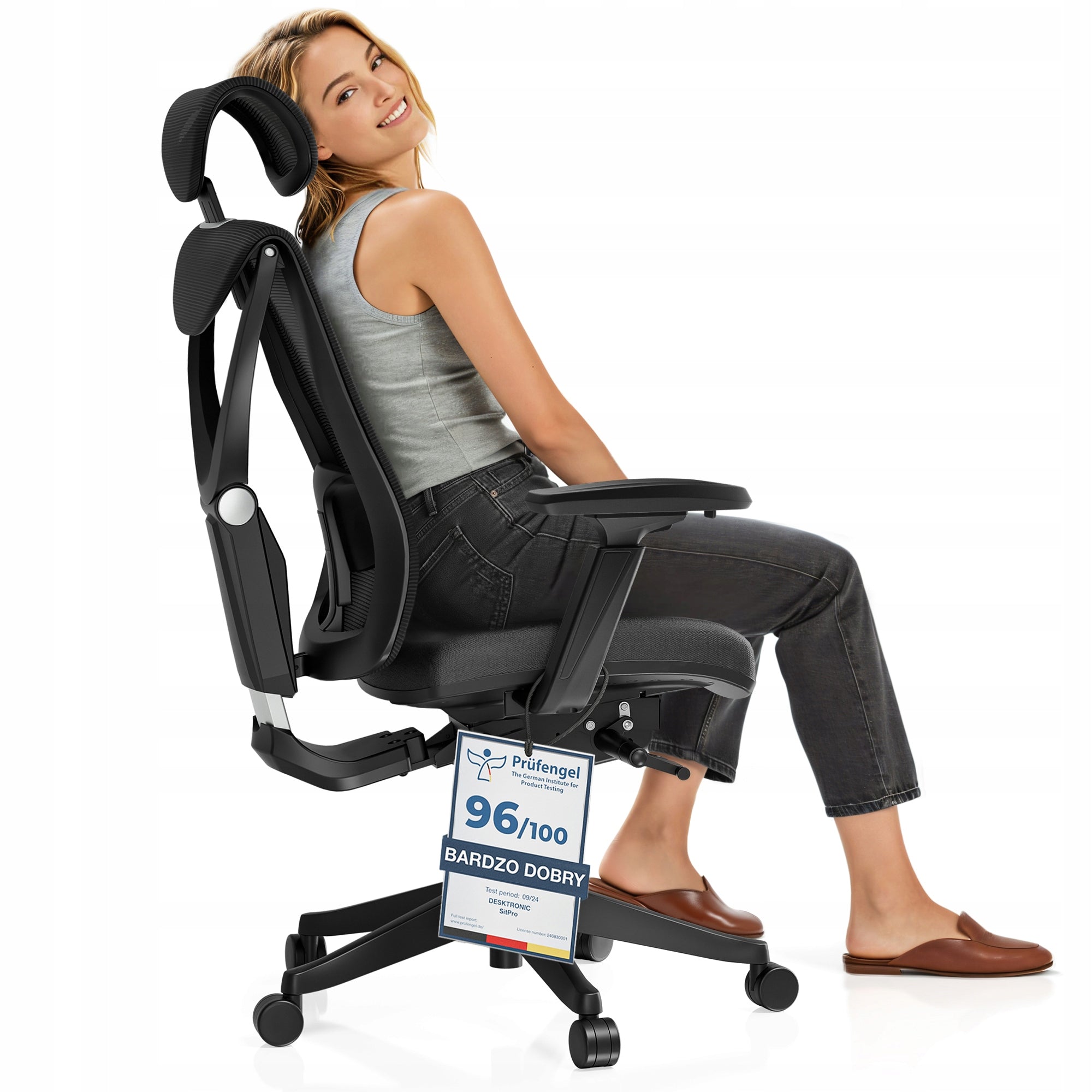 Ergonomic Office Chair Swivel Chair SitPro Black