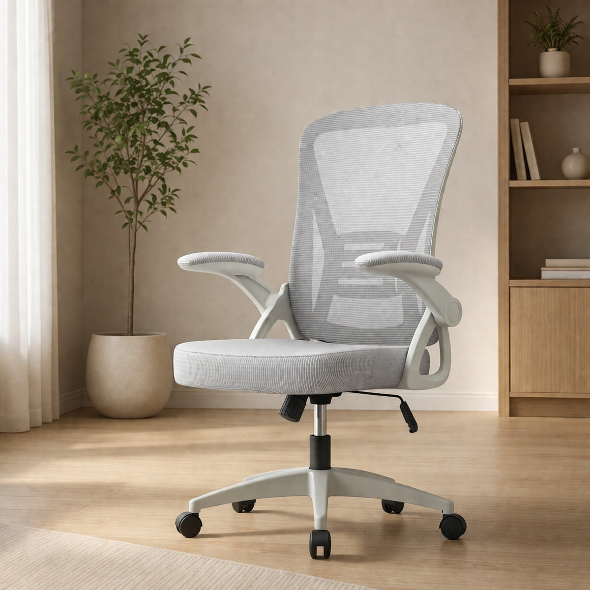 Ergonomic Office Chair Swivel Chair X24F00K225 Grey Adjustable Brand no brand