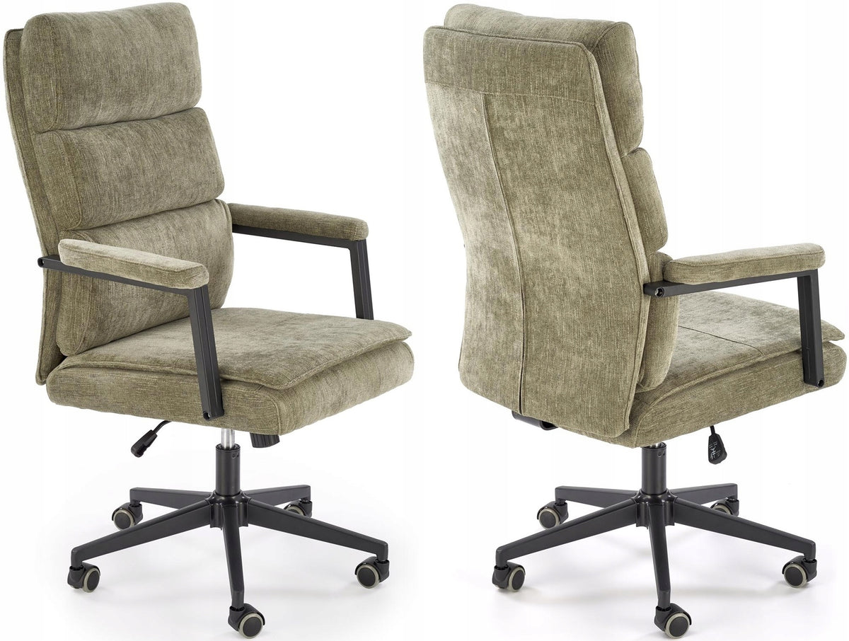 Ergonomic Office Chair Swivel Olive Green MARZIANO 2 Fabric