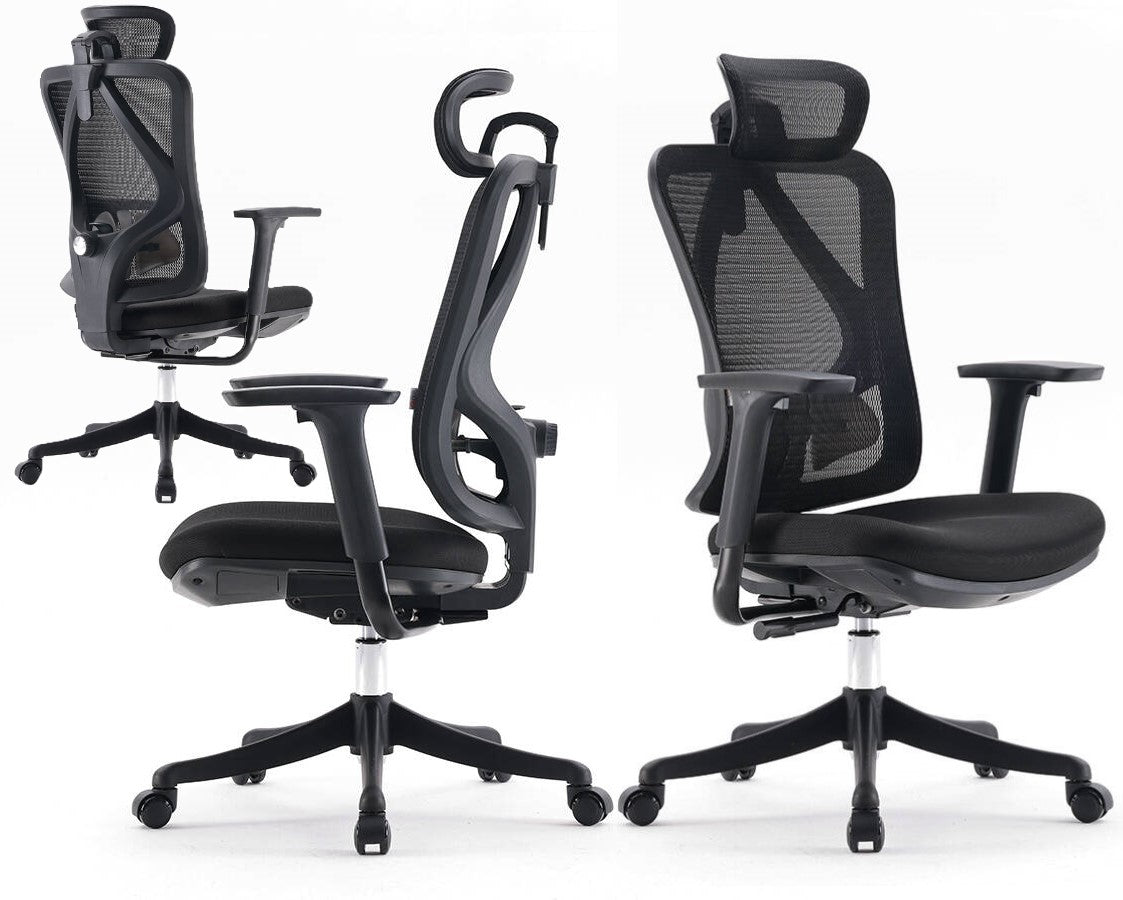 Ergonomic Office Chair up to 150kg LARGE ADJUSTMENT RANGE - MEETS HEALTH AND SAFETY STANDARDS