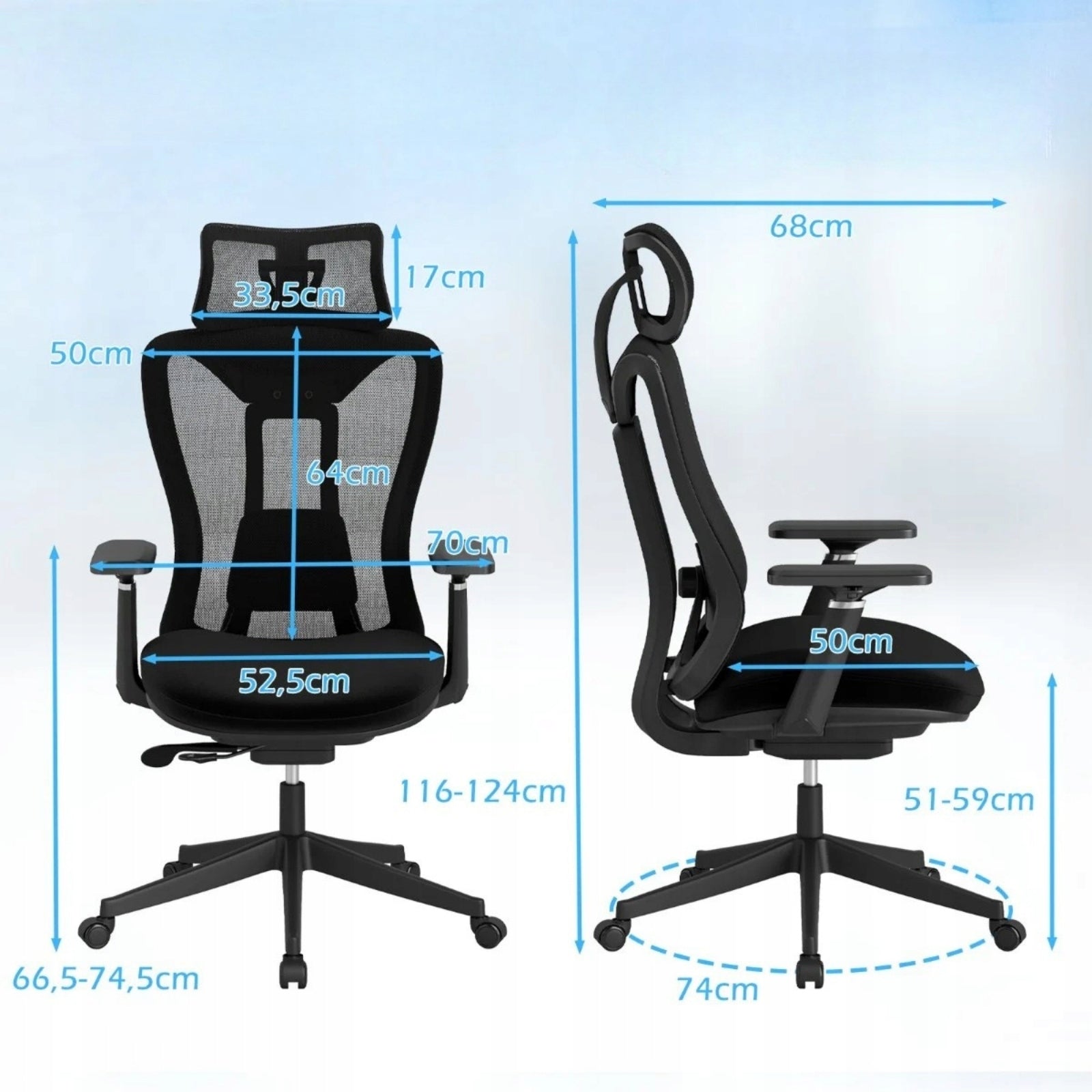 Ergonomic Office Chair with Adjustable Backrest Office Chair Medical device no