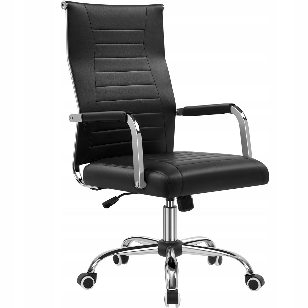 Ergonomic Office Chair with Armrests, Swivel, Black Packaging status original