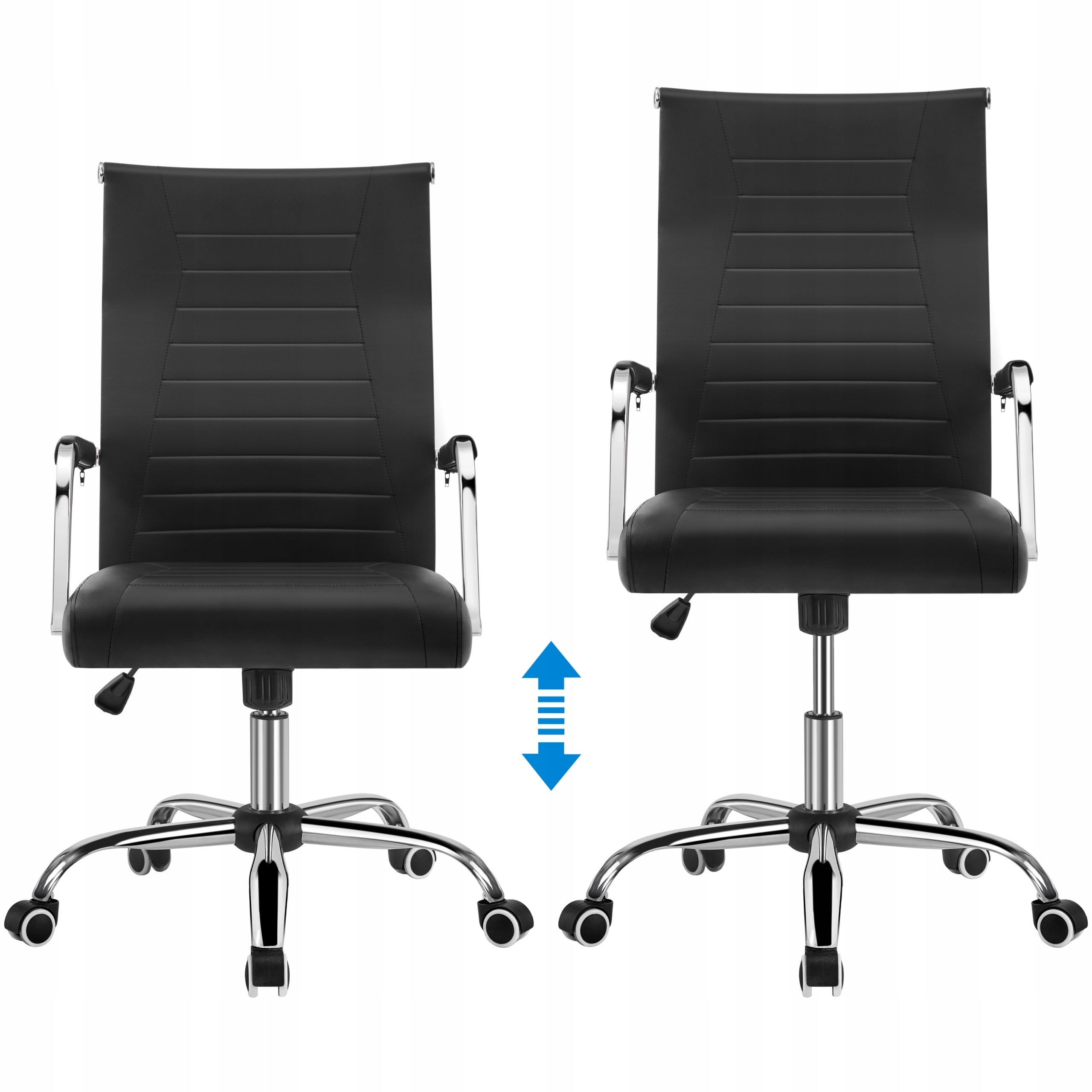 Ergonomic Office Chair with Armrests, Swivel, Black